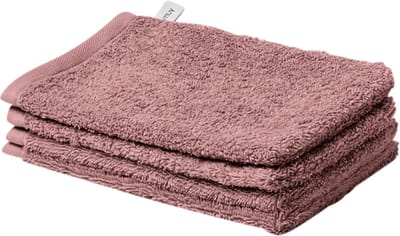 Yumeko washandjes terry poederroze 15x22 - 4 st