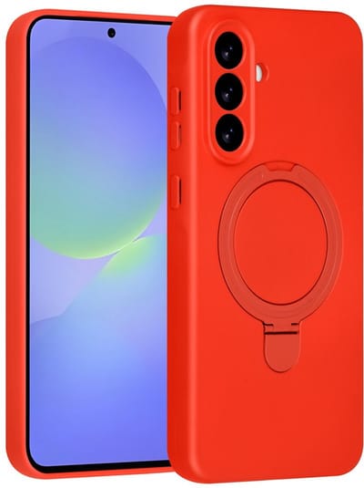 TUNIQ telefoonhoesje voor Samsung Galaxy A36 - MagSafe met ringstand - Rood
