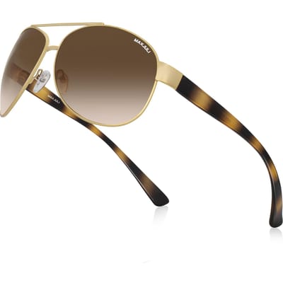 MAXJULI Opruiming Aviator Zonnebril Bril voor Mannen en VrouwenWrap-Around UV 400 Bescherming Zonnezonnebril 8805
