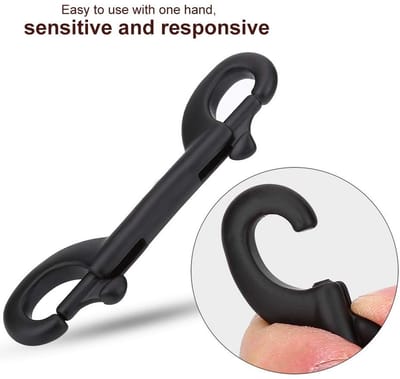 Dailygoods- Duiker Clip Roestvrij Staal - Veerbelaste Snap - Eenvoudige Bevestiging - Duurzaam - Corrosiebestendig - Lichtgewicht 41-76 g - Snaphaak