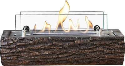 Xaralyn Bio-ethanol tafelhaard - Woody - houtlook - 2 KW verwarming - binnen en buiten - echte vlammen