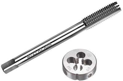 Dailygoody - Metrische Tap en Die Set - Schroefdraad Reparatie - Efficiënt Draad Snijden - M7x1mm - Geschikt voor Moeren en Schroeven - Hoogwaard