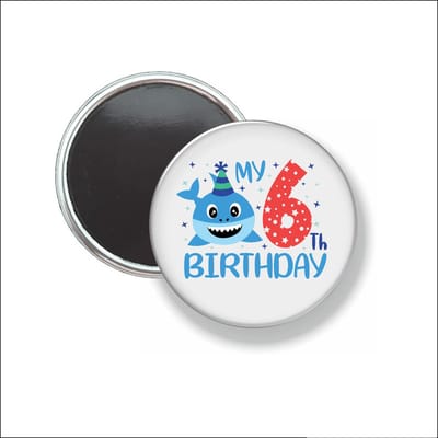 Button Met Magneet 58 MM - My 6th Birthday - NIET VOOR KLEDING