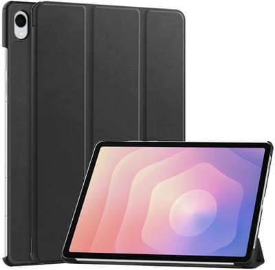 Coverup Tablethoes geschikt voor Samsung Galaxy Tab S11 Hoesje - Tri-Fold Book Case met Wake/Sleep - Zwart