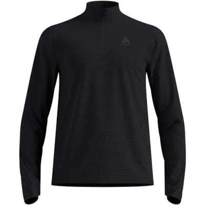 Odlo Essential Thermal Midlayer 1/2 Zip Heren - Zwart - Maat XL