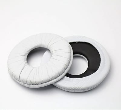 Comfortabele 70mm Ronde Vervangende Oorkussens voor Sony Hoofdtelefoons - Geschikt voor MDR-V150, MDR-V300, MDR-ZX100 en MDR-ZX300 (Wit)