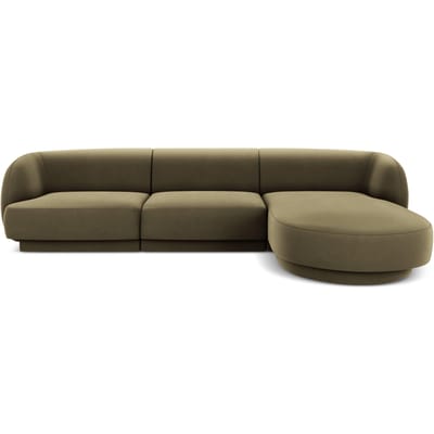 3.5-zitshoekbank Miley rechts velvet | Micadoni Limited Edition