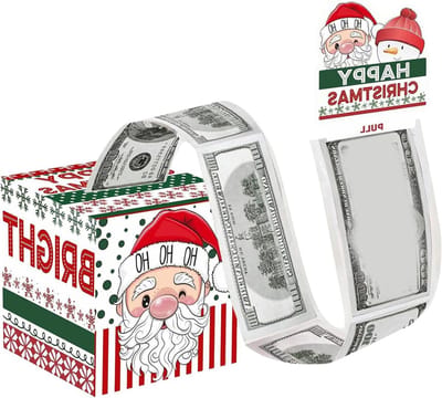 Kerst Geldtrui - Creatieve Cadeauhouder - Feestelijke Verrassing - Interactief Pop-up Effect - 12 x 12 cm - Kerstmotieven