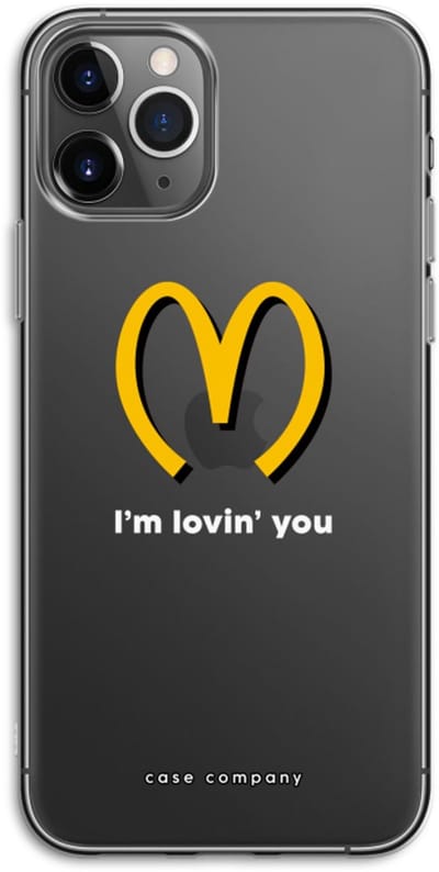 Case Company® - Hoesje geschikt voor iPhone 11 Pro hoesje - I'm lovin' you - Soft Cover Telefoonhoesje - Bescherming aan alle Kanten en Schermrand
