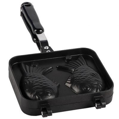 Allecto - Vis Vormige Wafelijzer - Non-stick Bakvormen - Snelle thermische geleiding - Wit - Wafel Cake Maker Pan - Perfect voor Thuis Koken - Idea...