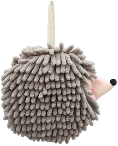 Dailygoods- Handdoek Egelvorm - Zachte Chenillemicrovezel - Snel Droog - Ophanglus - Sterke Wateropname - Eenvoudig Op te Bergen - Badhanddoek