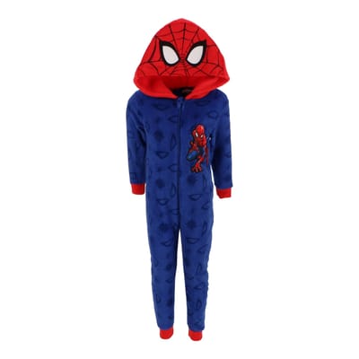 Spiderman Onesie - Maat 98/104- Polyester - Pyjama - Blauw