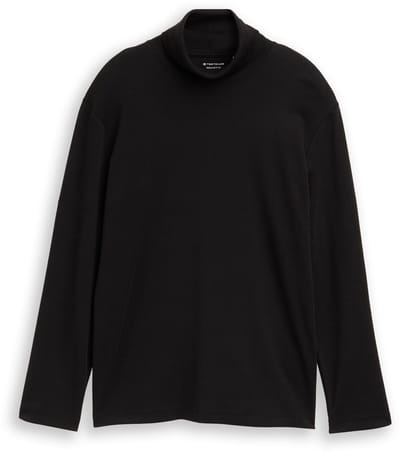 Tom Tailor - Basic shirt met col - Maat XL - Black