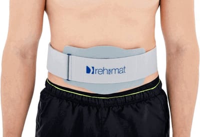 Reh4Mat Universele Navelbreukband - One size - Grijs