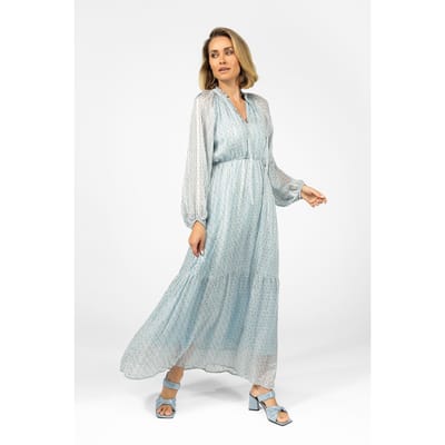 Ibana Djessy Print Lurex Icon Diamond Size: 34 | Maxi Dresses Outlet | Dames | Blauw