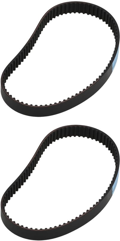 Dailygoods- Stofzuiger Riem 2 Stuks - Compatibel met Hoover 5012PH/5015PH/5017PH/5019PH/EB303 - Omtrek 168 mm - Breedte 6 mm - Rubberen Constructie - Stofzuigerband