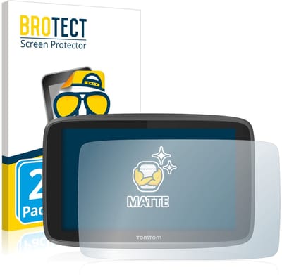 BROTECT - Screenprotector voor TomTom Go 6200 - Folie Beschermfolie matte 2 Stuks