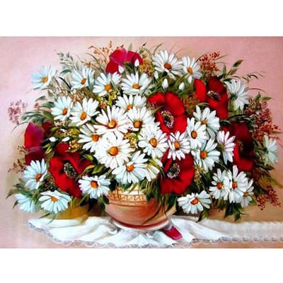 Diamond Painting Daisy Diamond Borduren Cross Stitch Strass Diamond Mozaïek Home Decor 20X30CM gray