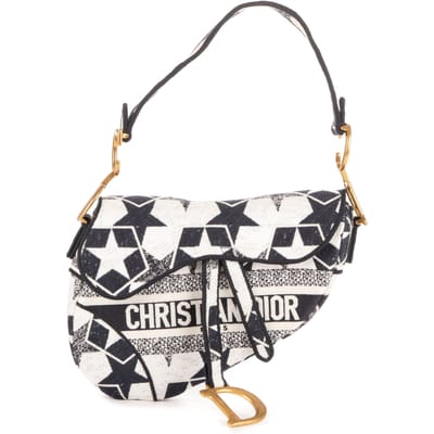 Stars Embroidered Saddle Bag  Schoudertas