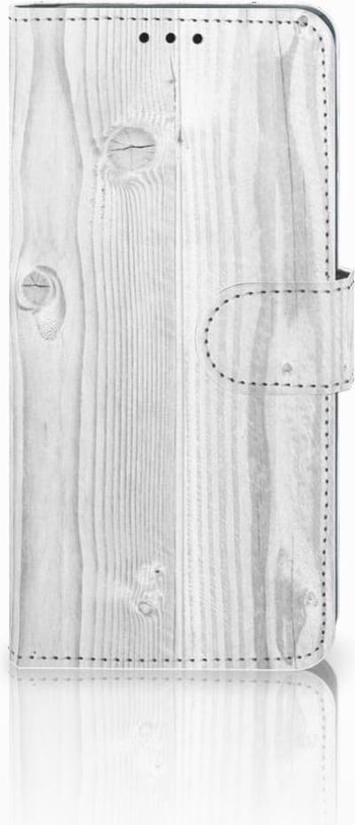 Huawei P30 Pro Book Style Case White Wood