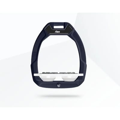 Veilige paardrijstijgers Plat Grip Rood/Wit/Wit Flex-On Safe-On