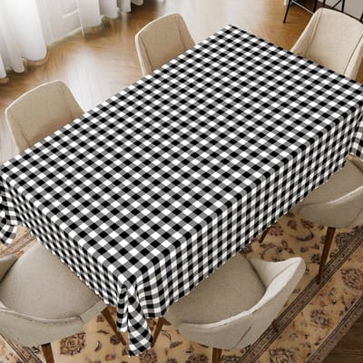 Couronne de fleurs du Jour de l'Indépendance Nappe rectangulaire imperméable Fleur étoile rouge bleue Drapeau USA Housse de table pour dîner cuisine 140x180cm