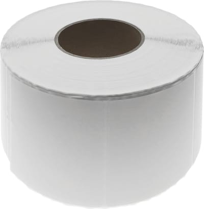 BeMatik - Rol van 1200 zelfklevende etiketten voor directe thermische printer 101.6x101.6mm