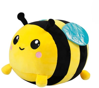I-total - Kussen Bee de bij - kinderkussen - kussen Kinderkamer - Fun kussens - Sierkussen- zacht kinderkussen - pluche kinderkussen