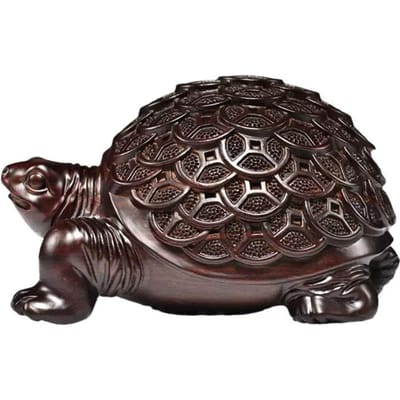 Hoge kwaliteit geld schildpad massief houtsnijwerk kantoor decoratie decor huis houten dierenfiguur mini ambachten gunstig geschenk black