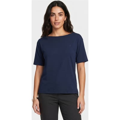 Brooks Brothers Logoed T-shirt Cotton Navy Größe: XS | Hemden Outlet | Damen | Blau