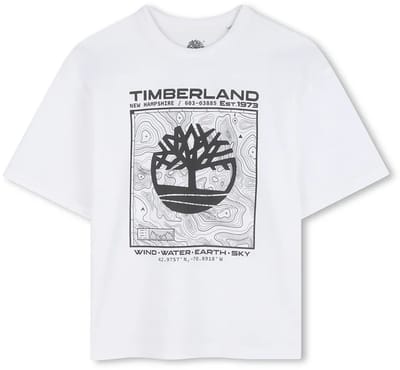 Timberland T60794 T-shirt Met Korte Mouwen Wit 4 Years Jongen