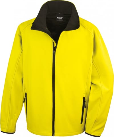 Result Printable Soft Shell Jacket RT231 - Yellow/Black - 3XL