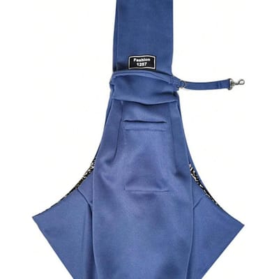 1 pièce Sac à dos de transport pour animaux de compagnie, Convient pour les chats, les chiens et les chiots - Sac à bandoulière pour chien de voyage en extérieur, Sac messager/Sac fourre-tout confortable pour une personne Dark Blue