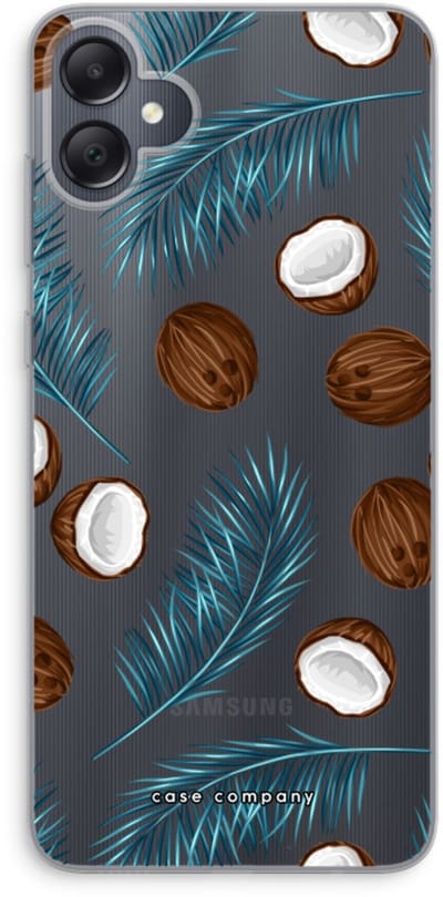 Case Company® - Hoesje geschikt voor Samsung Galaxy A05 hoesje - Kokosnoot - Soft Cover Telefoonhoesje - Bescherming aan alle Kanten en Schermrand