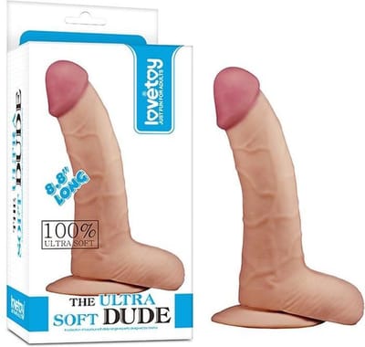 Lovetoy Zachte Dildo The Ultra Soft Dude Dildo 22.5 cm