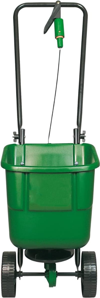 VIN® Strooiwagen – Meststofstrooier Met 12 Liter Vulvolume – Meststrooier Ook Voor Gazonmest, Kalk, Gazonzaad En Strooizout - Strooiproces Te Bedienen Via de Handgreep