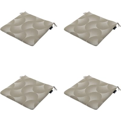 Madison zitkussen napels - 40x40x4,5cm set van 4