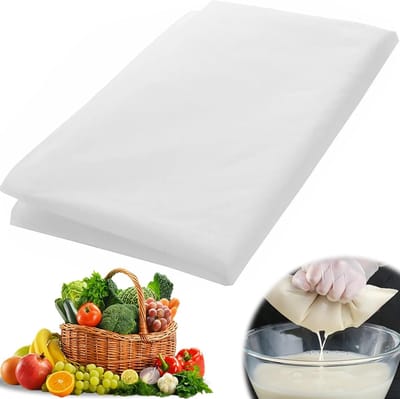 Herbruikbare Notenmelk Zak van Nylon met Fijn Filter - 40cm x 4 voor Wijn, Sap en Sojamelk