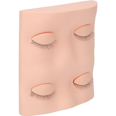 Oefenhoofd voor wimperextensions met verwijderbare oogleden voor make-uptraining roze roze