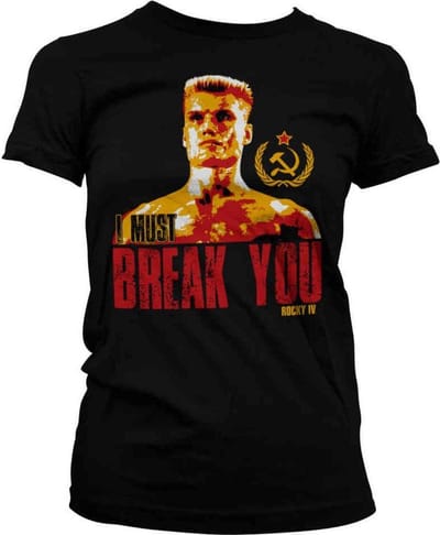Rocky Dames Tshirt -S- I Must Break You Zwart