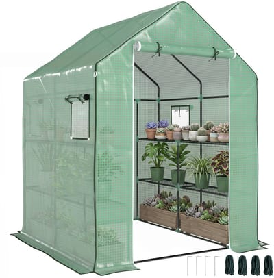 Outsunny Kas - Polyethyleen - 140x143x190cm - Groen