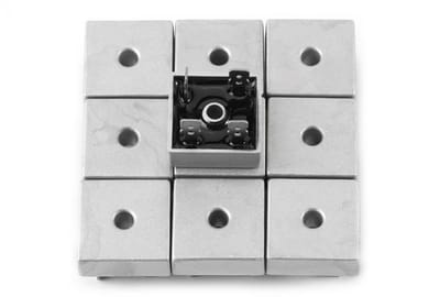 Dailygoods - Dailygoody - Bruggelijkrichter 50A 1000V - Hoogvermogen Diode - Stabiele prestaties - Pak van 10 - AC naar DC omzetting - Geschikt voor stroomvoorzien