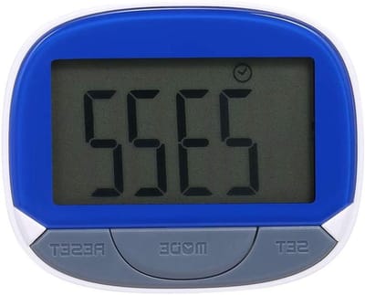 Stappenteller 3D - Fitness Monitor - Stappen Tellen - Automatische Aan/Uit - 6.4 x 5.2 cm - Blauw