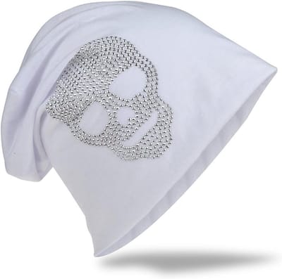 Lange Slouch Muts met Strass Steentjes voor Heren en Dames