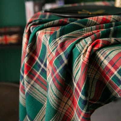 Kerstdecoratie Dikke Stoffen Bundels Buffalo Plaid Dikke Kwarten Vierkante Charm Garengeverfd Geruit Quilten voor DIY Knutselen Naaien 150x50cm