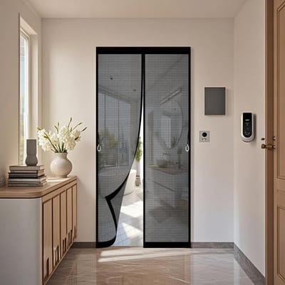 Magnetisch Hor - Vliegenhor Deur Hor - Insecten Buiten Houden - Automatische Sluiting - 85 x 205 cm - Zwart