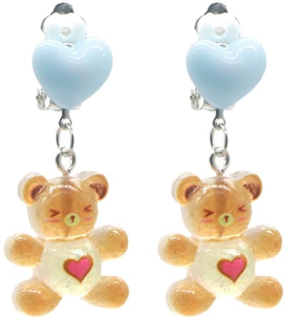 Clip On Oorbellen Kinderen - Beer - Speels Cadeau