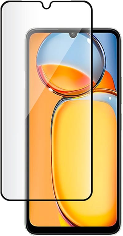 Bigben Connected, Screenprotector geschikt voor Xiaomi Redmi 14C 4G / 5G - Tempered Glass 9H & 2.5D, Transparant zwart
