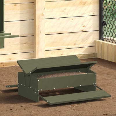 vidaXL - Kip - trekvoeder - Olijfgroen - 75 - x - 53 - x - 20,5 - cm - 10 - kg
