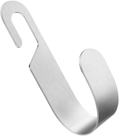 Tuinslang Haak - Wandmontage Houder - Slang Opbergen - Roestvrij Staal - 24 cm - Zilver